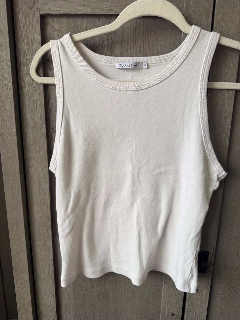 Michael Stars Soft Cream Rib Tank